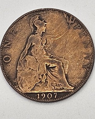 1907 Great Britain One penny Edward VII UK English