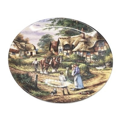 VINTAGE WEDGWOOD LIMITED EDITION "PLOUGHING" PLATE BY CHRIS HOWELLS