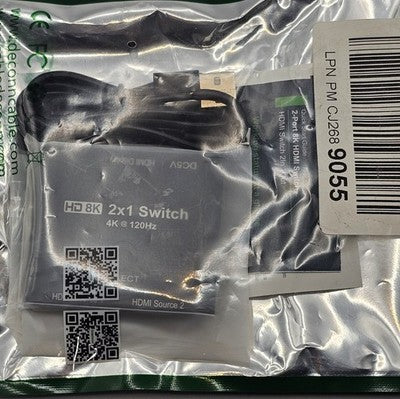 8K HDMI 2x1 Switch 4K@120Hz