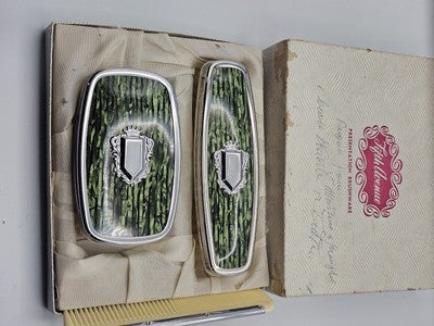 Vintage Fifth Avenue Brush & Comb Set 1950’s in Original Box Initialed