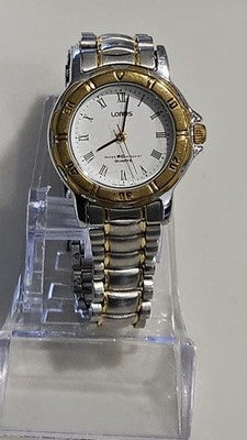 Lorus V501-6P30 Two-Tone Quartz watch Roman Numerals in Working Condition