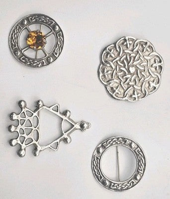 Mixed Grade Silver Celtic Brooches for Restoration / Repair x 4 (53)