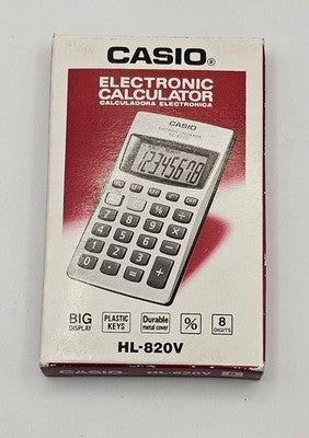 Casio HL-820L 8-Digit Calculator NEW Sealed