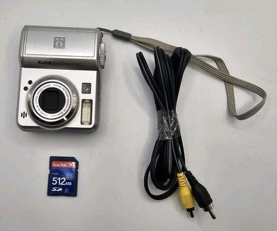 Kodak Easy Share C360 Digital Camera+512 Mb SD + Cable - NOT TESTED - Sold as is