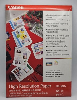 Canon HR 101N A4 High Resolution Paper 50 Sheets