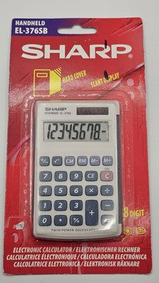 SHARP EL-376SB 8-Digit Handheld Calculator NEW SEALED