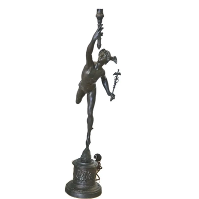 Rare Mercury Figurine – Ancient Roman Museum-Quality Sculpture Lamp Base