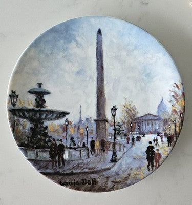 Louis Dali Limoges Plate "La Place de la Concorde" Bradex 18-D15-6.3 Limited Edi