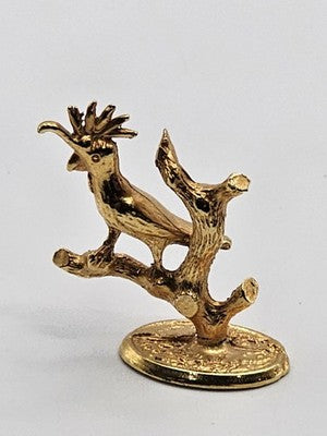 Vintage Gold Tone Australian Galah Cockatoo Bird Figurine Made in Australia