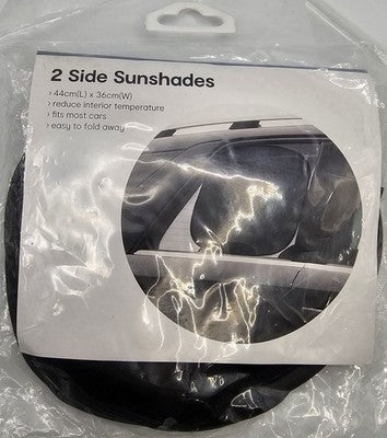 NEW Car Side Window Sunshades Set of 2 Foldable 44x36cm UV Protection Auto Shade
