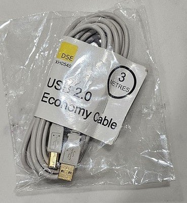 LONG 3M USB Printer Cable USB 2.0 Type A Male to B Male Scanner or Printer Cable