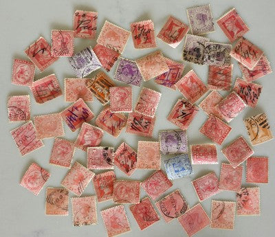 Valuable Vintage Collection of Used VICTORIA Stamps #0420