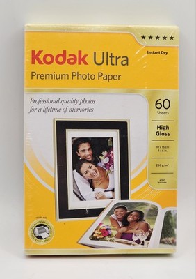 Kodak Ultra Premium Photo Paper High Gloss 4x6 inch 60 Sheets 280gsm