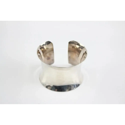 Sterling Silver Bangle Torque Statement Contemporary (65g)