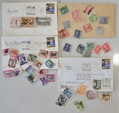 Vintage International Africa, Spain And Poland Stamps #0420