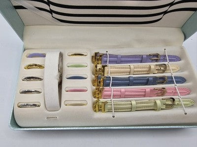 NINA MYERS Women's Multi-Color Interchangeable Watch Strap Bezel Ring Set
