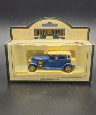 VINTAGE MADE IN ENGLAND MODEL CARS DAYS-GONE COLLECTABLES-Blue Rolls Royce-54000