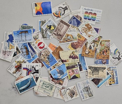 Vintage Unchecked International Australia Stamps #0420