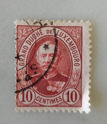 Vintage Luxembourg 1906 Ascension of Grand Duke William IV Stamp #0420