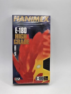Hanimex E-180 High Grade 3 Hour Video Tape SEALED for VCR & Camera Recorders VHS