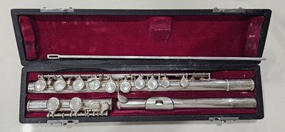 Vintage Ogawa Gakki Tokyo Silver-plated Cased Hernals S-110 Flute