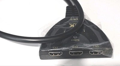 4K Ultra HD 3 Way HDMI Switch Box Splitter HDTV 1080P Auto 3 Port IN 1 OUT Cable