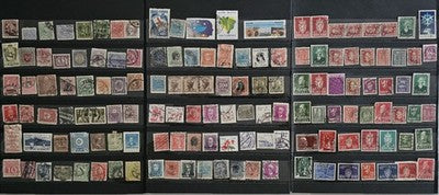 6 Pages Full Vintage Valuable International Stamps