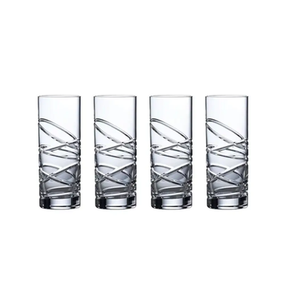 Royal Doulton Saturn Nouveau Crystal Hiball Set Of 4