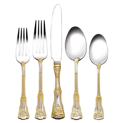 ROYAL ALBERT OLD COUNTRY ROSES 20-PIECE FLATWARE SET