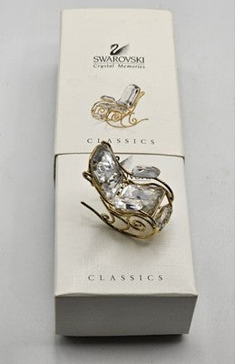 Swarovski Clear Gold Rocking Chair - Crystal Memories - Item No 243442 - No Box