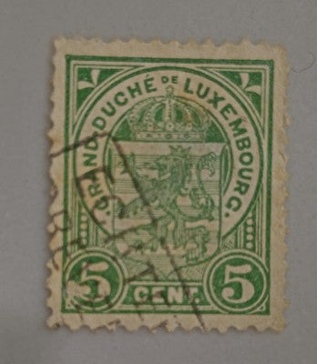 Luxembourg 1859-63 Used Part set Definitive Crest Imperforate 37.5 centime Green