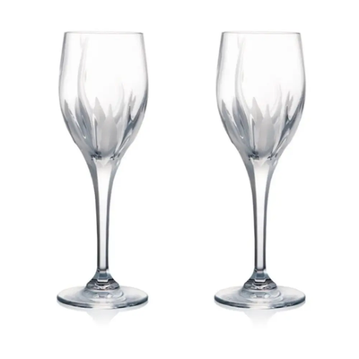 Rogaska Flame White Wine Set of 2 - RRP $349