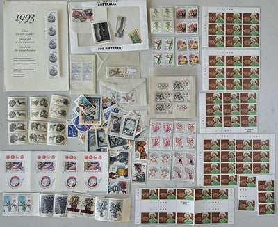 Vintage Czechoslovakia and International Stamp Collection, Mint Sheetlets
