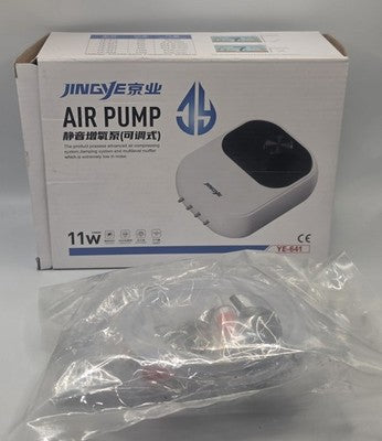 JINGYE YE-641 11W Quiet Adjustable Aquarium Air Pump - 4 Outlets