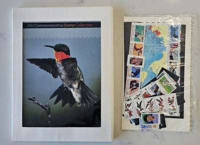 1992 USPS Commemorative Stamp Collection Hummingbird Deluxe Mint Set & Album