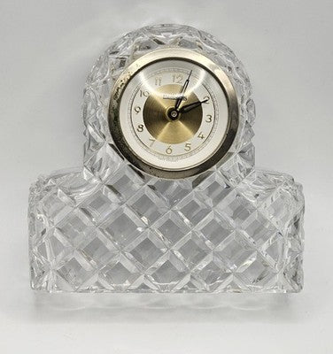 Vintage Meco Alarm Clock Cut Glass Desk Clock West Germany Not Working Sold as