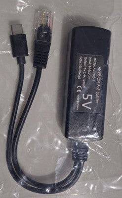 ANYVISION 5V 2.4A PoE Splitter with USB-C and RJ45