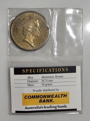 1988 Australian 5 Dollar Coin - Parliament House Commemorative - Commonwealth Ba