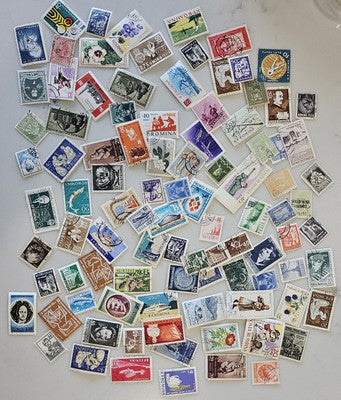 Vintage Unchecked International Romina Stamps #0420