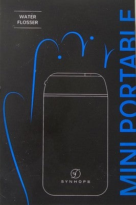 SYNHOPE Mini Portable Water Flosser with Charging Cable and Travel Pouch