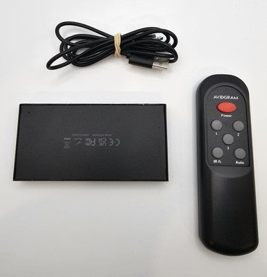 AViDGRAM HDMI Switch 4K 60Hz 4x1 with Remote & Power Supply (AGD2041B)