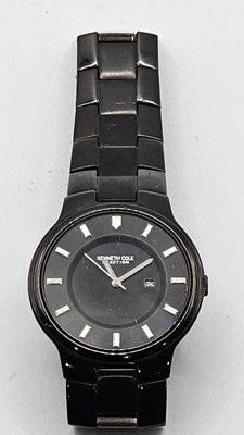Kenneth Cole Reaction Black IP Plated Watch KC5342BKIP with Date Feature Working