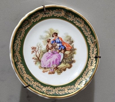 Vintage Goumot Labesse Limoges France Porcelain Plate - Fragonard Love Story
