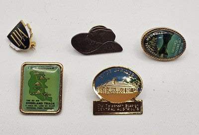 Vintage Australian 5 Mixed Lapel Pin Hat Badge Brooch Souvenir