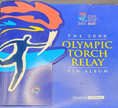 THE 2000 OLYMPIC Victoria TORCH RELAY PIN ALBUM (15 PINS INSIDE)