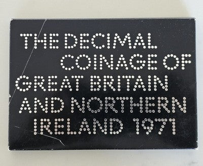 1971 Royal Mint UK North Ireland Coin Set-Decimal & Old Pre-Decimal Coins Folder