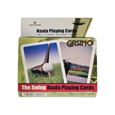 The Swing Koala CASINO Double Bridge Packs Luxury PLAYING CARDS SET -Cartamundi