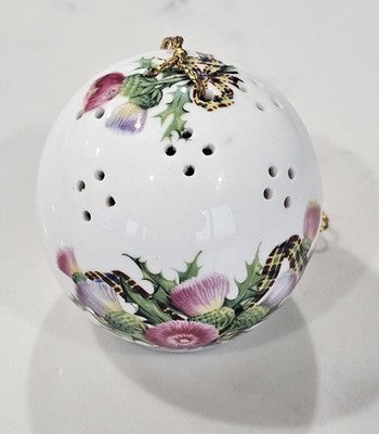 Taylor Of London Pomander Floral Made In England Ornament 3" Scented