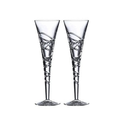 Royal Doulton Saturn Nouveau Crystal Flute Set Of 2 RRP: AUD$249.00