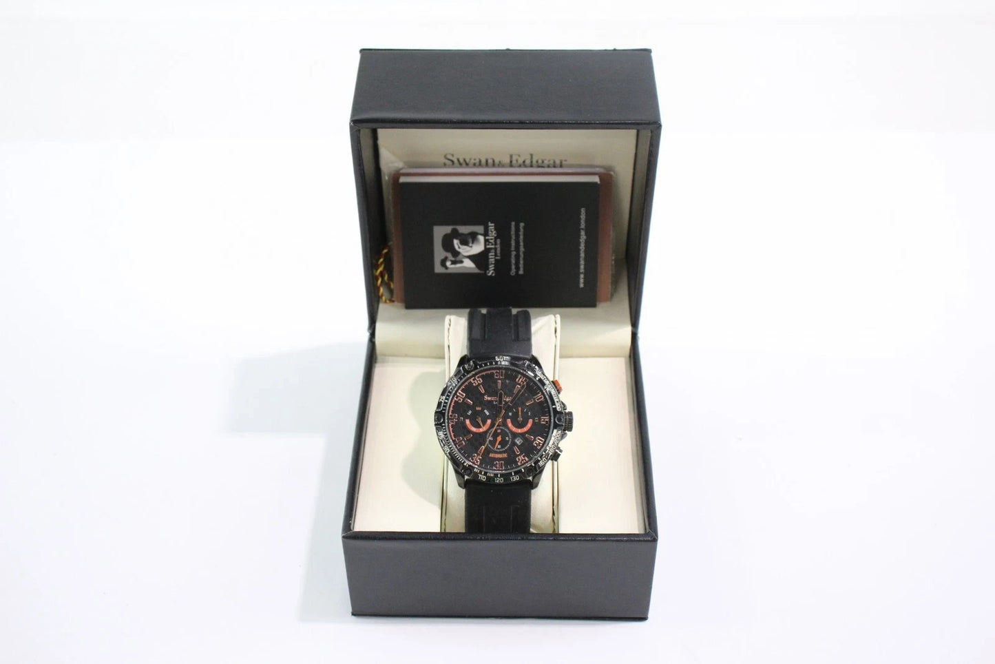 Swan & Edgar Grid Racer Triple Calendar Watch Automatic with original - Box Work